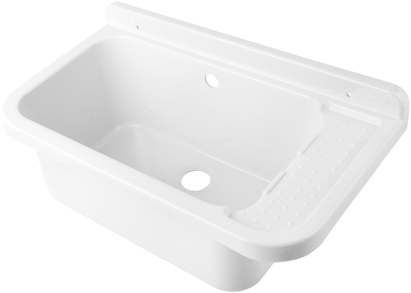 CM Hydroland Zlew gospodarczy z syfonem 60 x 34 x 21 biały