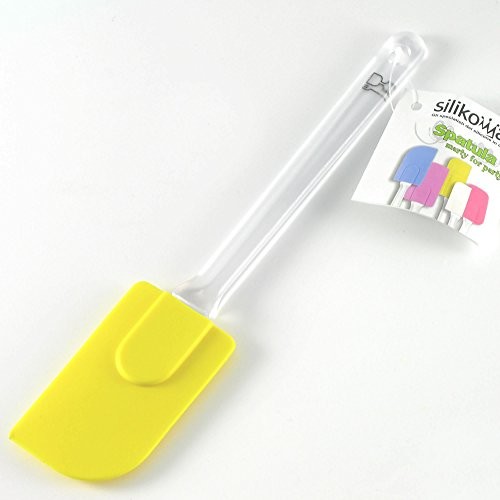 Unbekannt Silikomart 70.053.60.0001 łopatka kuchenna z uchwytem silikon/tworzywo sztuczne żółty 1 x 4,8 x 23,5 cm 70.053.60.0001
