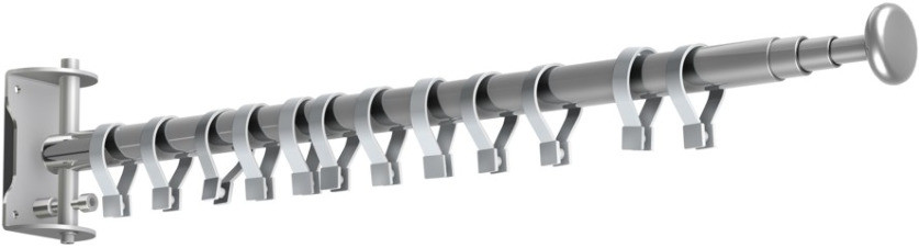 Ztm Tech-med PT-01 parawan medyczny teleskopowy 70-200 cm ścienny z zasłoną PT-01