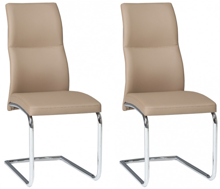 Forte Krzesła tapicerowane Jump KR0079-MET-DCP (komplet 2 szt.)