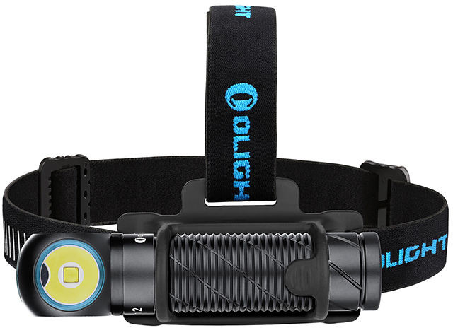 Olight Latarka czołowa i kątowa Perun 2 Cool White Black Kit z opaską - 2500 lumenów