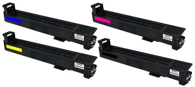 DobreTonery.PL Komplet tonerów zamienników DT826KPLH do HP Color LaserJet Enterprise M855 M855dn M855xh M855x+ NFC pasuje zamiast HP CF310A CF311A CF313A CF312A 826A CMYK 29500/32000 stron