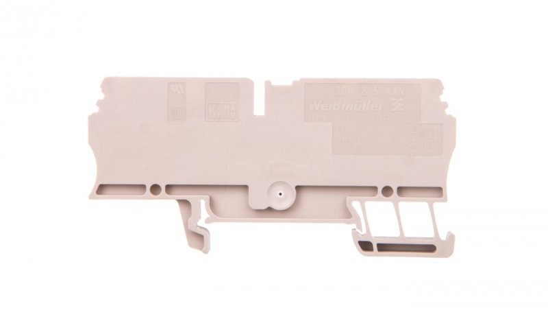 Weidmuller Złączka szynowa 4-przewodowa 2,5mm2 beżowa Ex ZDU 2.5/4AN 1608570000 1608570000