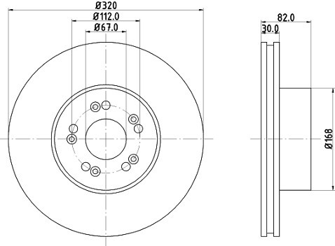 HELLA PAGID Tarcza hamulcowa PAGID 8DD355102-691