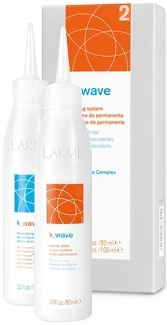 Lakme Lakme K.Wave 2 - płyn do trwałej do wł.farbowanych 80+100 ml LAKME K.WAVE 2