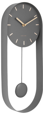 Karlsson Zegar ścienny Pendulum Charm grey by KA5822GY