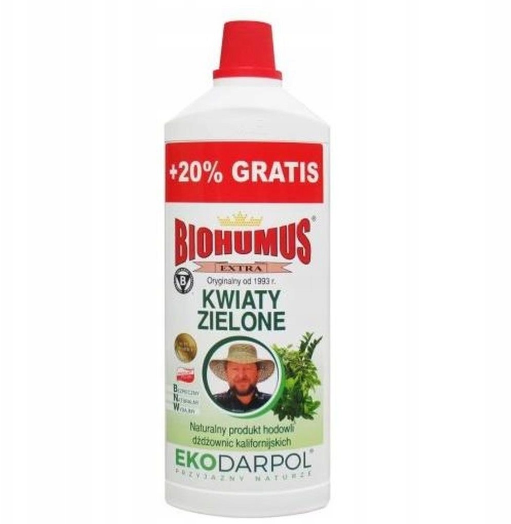Ekodarpol Biohumus Extra Kwiaty Zielone 1,2l