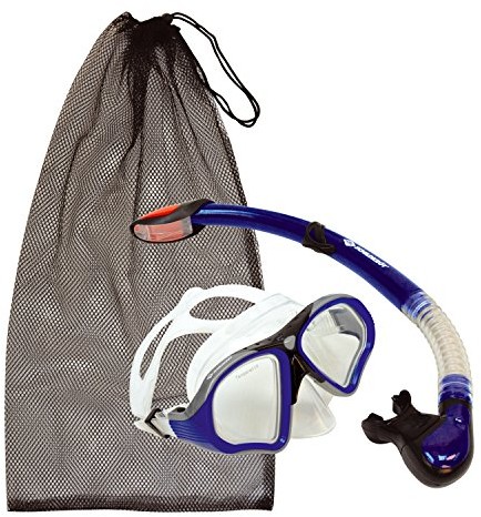 Schildkröt Funsports Premium zestaw 2-częściowy, okulary maska do nurkowania z fajka do nurkowania, Palau, One Size 940013