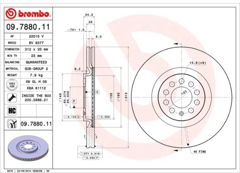 BREMBO 09.7880.11