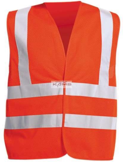 Cerva QUOLL - Kamizelka Hi-Vis z taśmami odblaskowymi z oddychającej poliestrowej siateczki 2 kolory - M, L, 2XL.