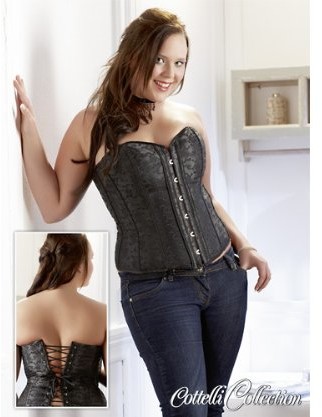 Cottelli Collection cottelli Collection gorset/czarny, , xxl, , czarny, 26107361061