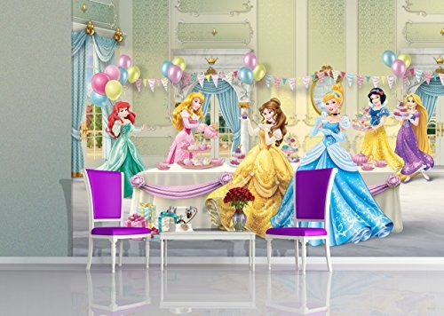 AG Design ftdn5066 Disney księżniczki, fototapeta z włókniny, 4 części, 360 x 270 cm Multicolor FTDN5066