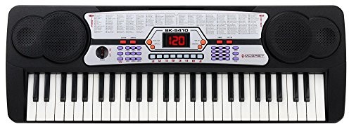 McGrey McGrey BK-5410 keyboard (54 przyciski, 100 kolorów dźwięku, 100 rytmów, funkcja uczenia się, mikrofon, zasilacz sieciowy, stojak na nuty) BK-5410