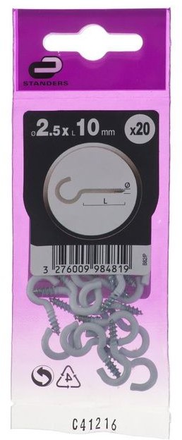 STANDERS Hak oczkowy 2,5X10MM STANDERS