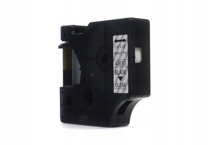 Dymo Taśma D1 Czarny Na Przezroczystym 6MM X 7M