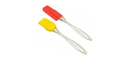 Łopatka szpatułka silikonowa + pędzelek kuchenny