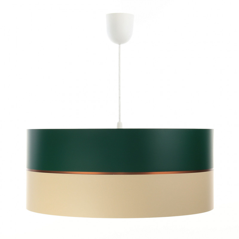 ImoLight Lampa wisząca Glamm zielono-beżowa 50cm 0P0-003-50cm