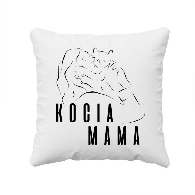 Favi Kocia mama - poduszka z nadrukiem 9543