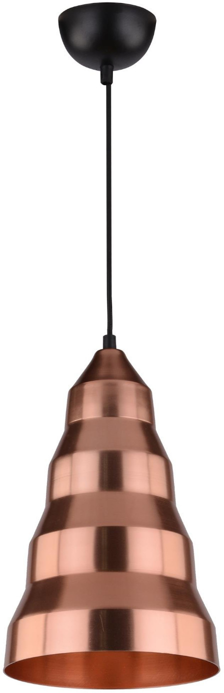 Candellux Lighting lampa sufitowa VESUVIO 31-58584 z miedzianym kloszem pojedyncza metal wisząca do jadalni 31-58584