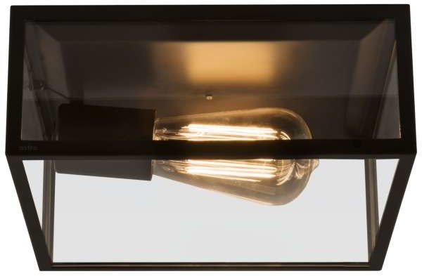 Astro Lighting Plafon LAMPA sufitowa BRONTE 1353001 prostokątna OPRAWA loft KLATKA IP23 matowa czarna 1353001