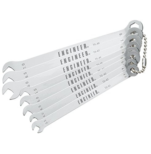 Engineer Niezwykle smukły 8-in-1 komplet kluczy ze stali nierdzewnej (japoński), tylko 1,5 MM grubości  TS-04 TS-04