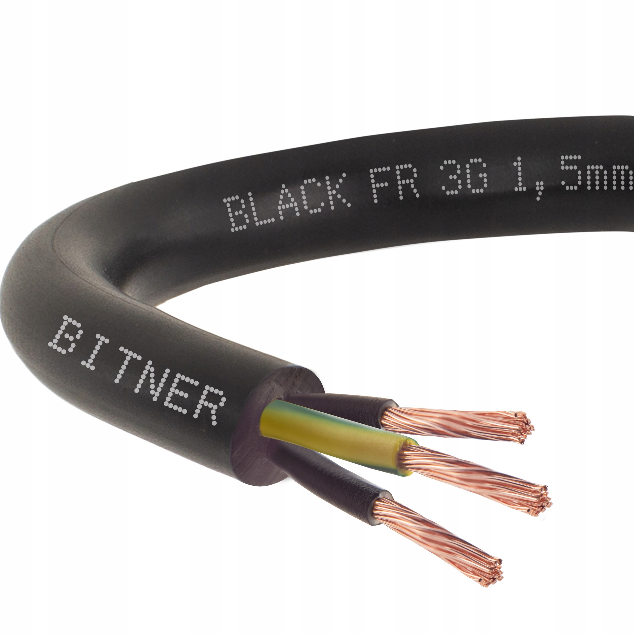 Conotech Kabel prądowy ziemny linka giętki 3x1,5mm2