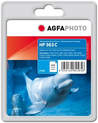Agfa Photo tusz do HP ps8250, cyan APHP363CD