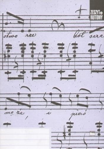 Ateneum Zeszyt nutowy D4 - A4 stojący - do harmonii PWM
