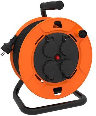 Solight przedłużacz na bębnie PB34O 4 gniazda zewnętrzny 50 m 3 × 1,5 mm2 IP44