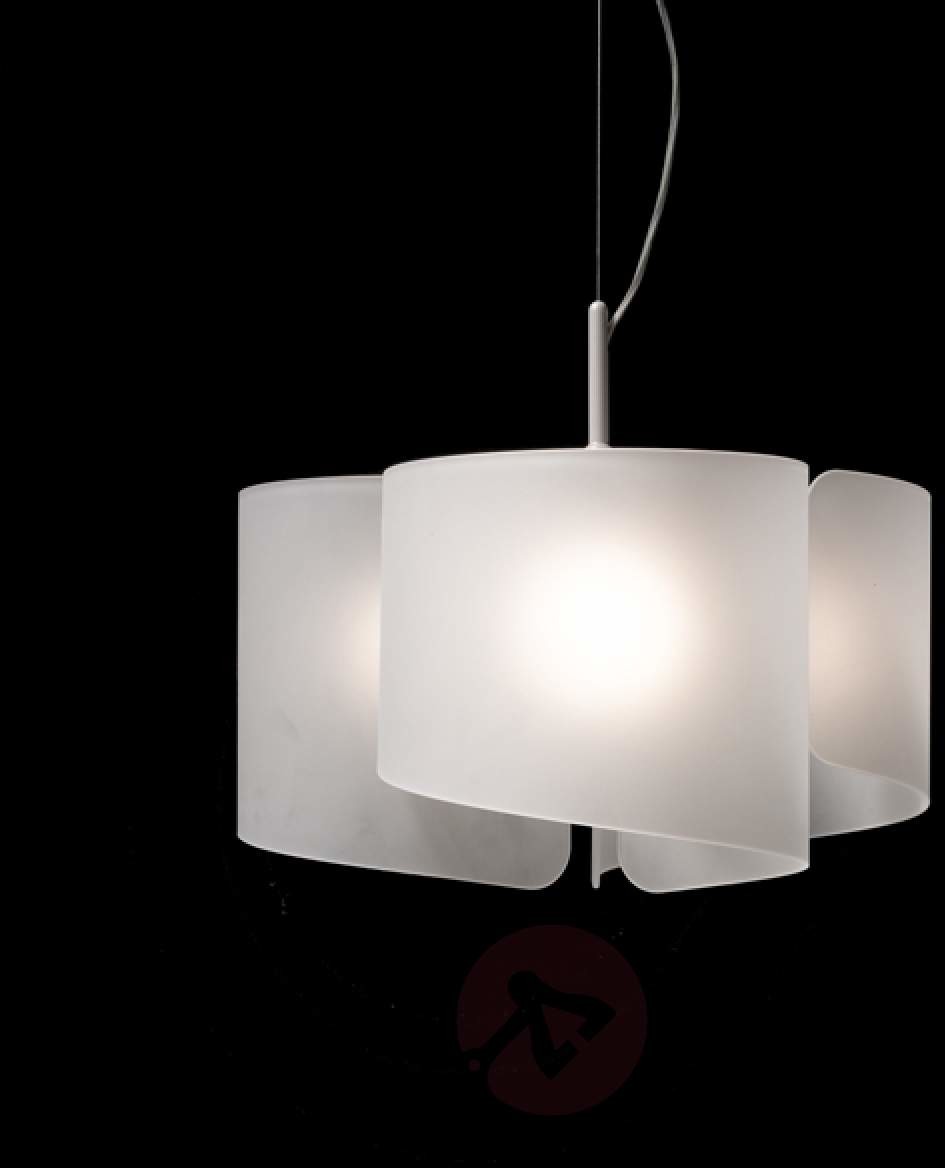 Selene Lampa wisząca Papiro z klasą 3-pkt. satynowa