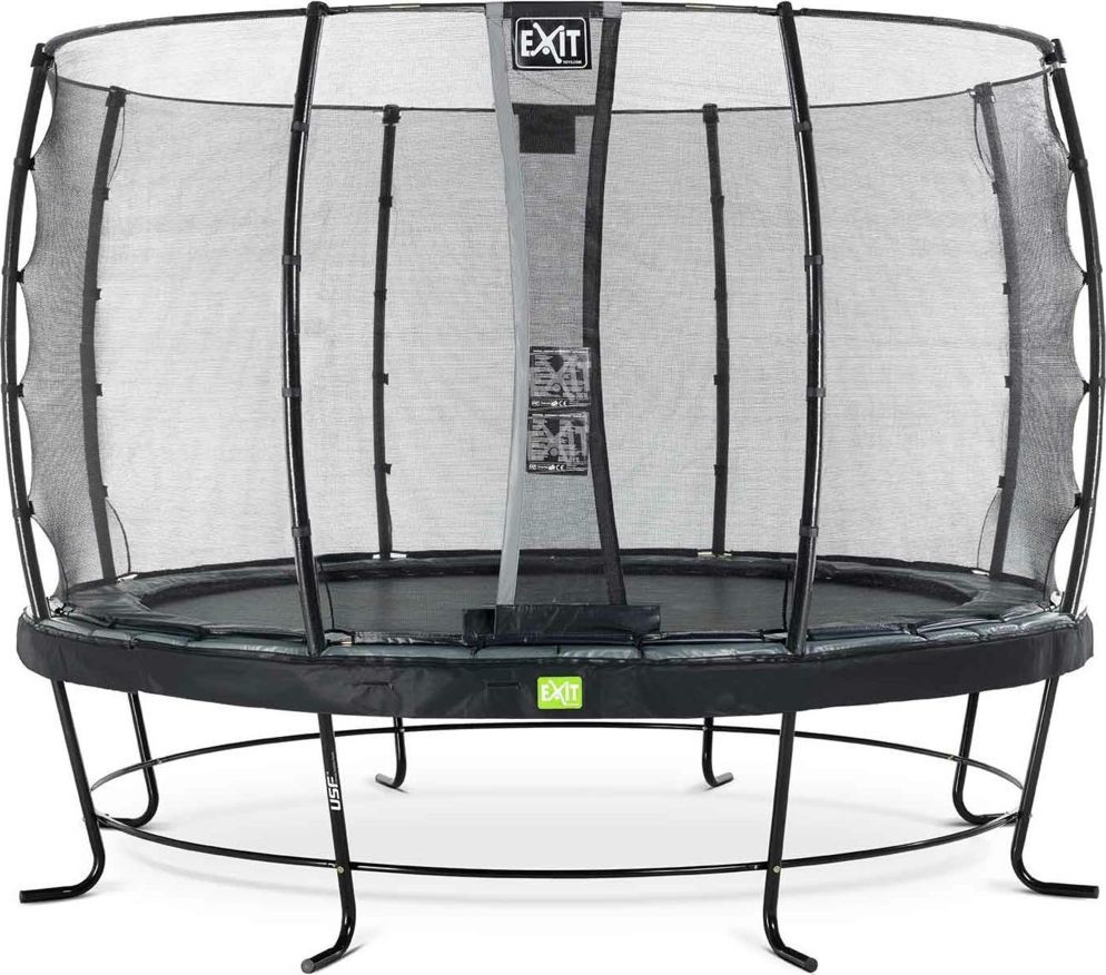 Exit Trampolina Elegant z siatką zabezpieczającą Economy czarna 366 cm 02385