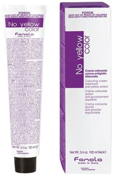 Fanola ICE No Yellow 8 1:1,5 Farba chłodny blond 100ml