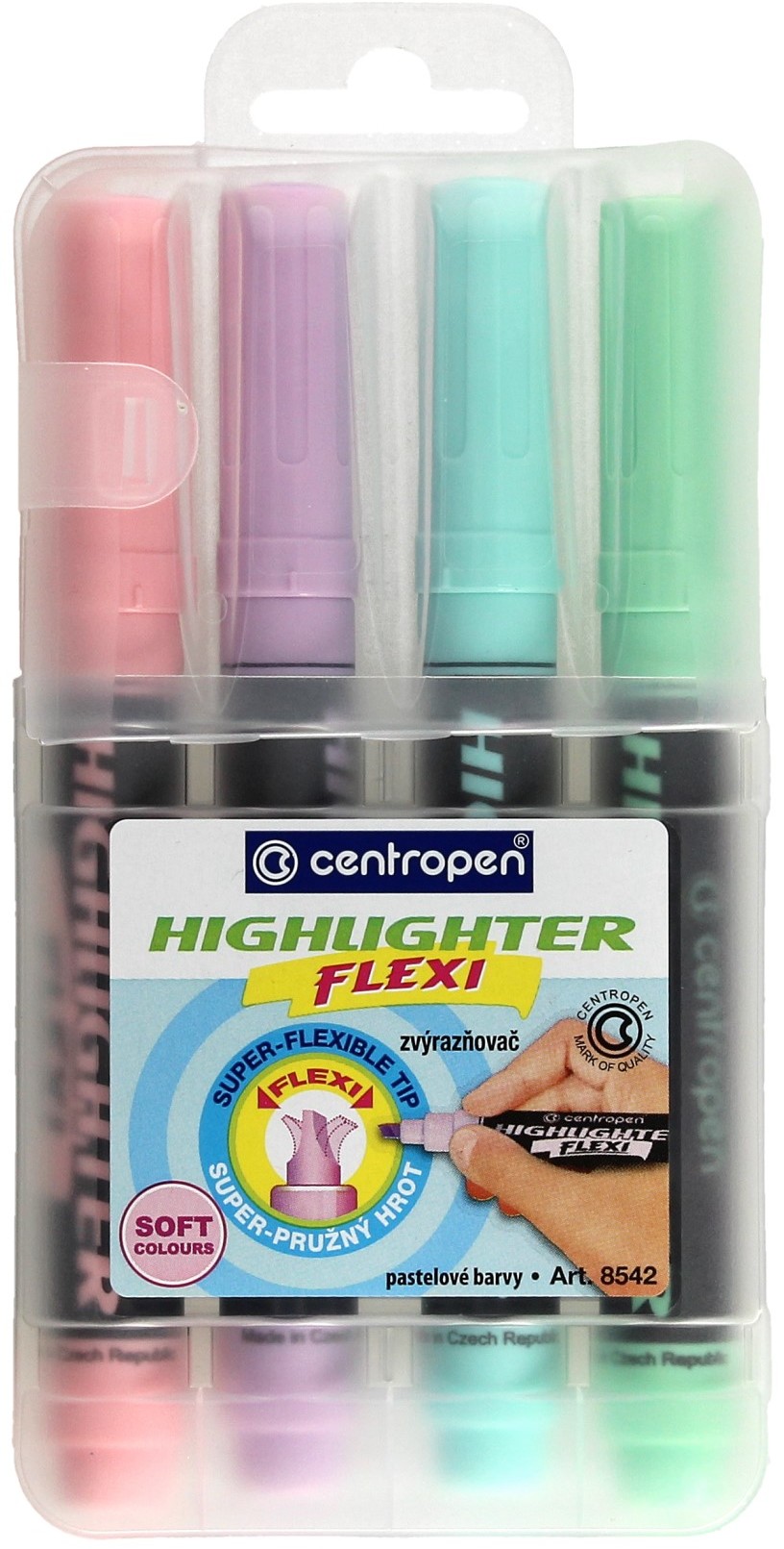 Centropen Zakreślacz 4kol 1-5mm 8542
