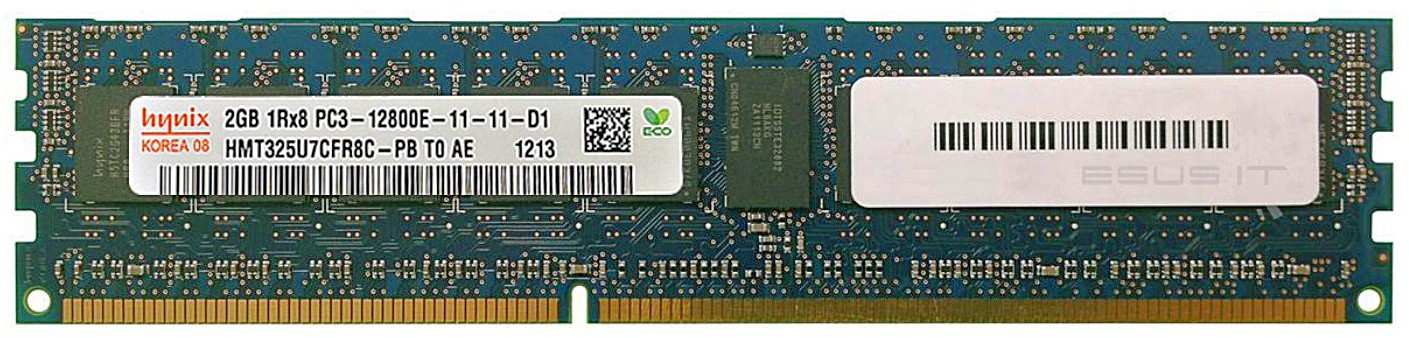Hynix  RAM 1x 2GB ECC UNBUFFERED DDR3 1600MHz PC3-12800 UDIMM | HMT325U7CFR8C-PB 0702785974537