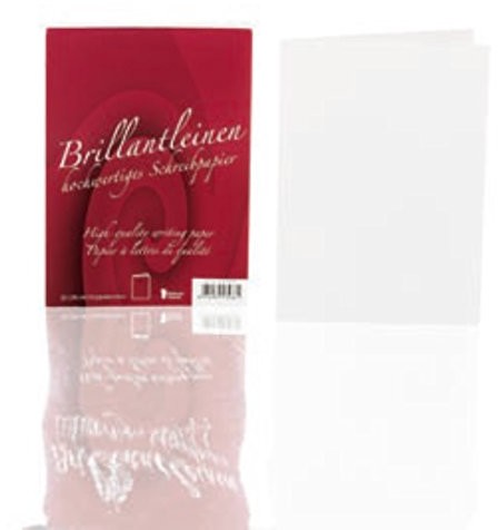 Rössler Podwójne kartki A6 25er, brylant len, kolor biały  Liczba sztuk w dostawie 10 sztuki 20221833