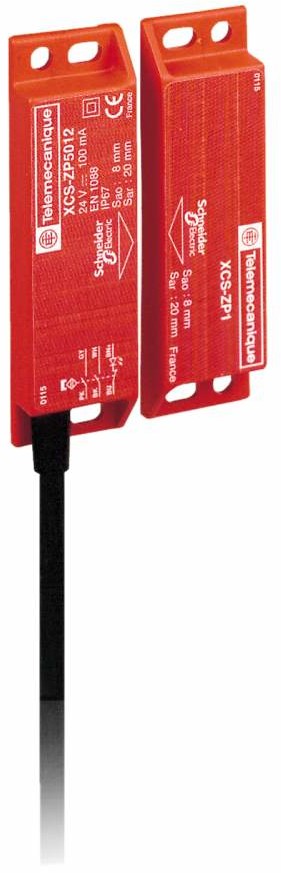 Schneider Łącznik-kodowany-magnetycznie-IP66-1NC+2NO-24V-DC-kabel-2m XCSDMP5012