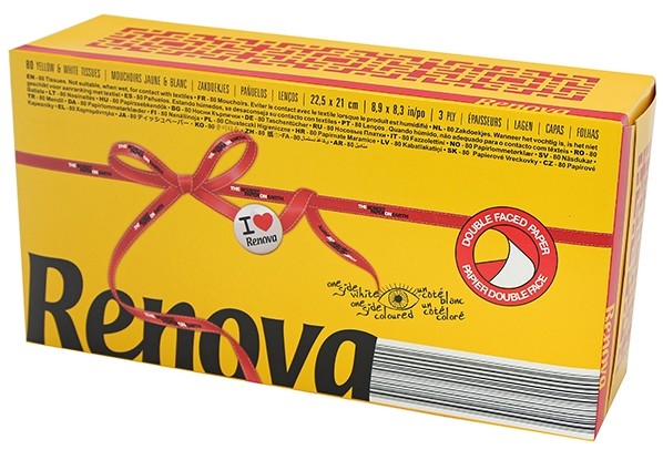 RENOVA Chusteczki wyciągane 80 szt Red Label żółte 5601028020992