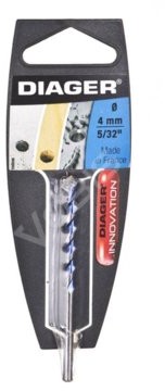 Diager Wiertło do cegły,do ceramiki,do drewna,do kamienia,do metalu,do tworzywa sztucznego 4mm 1szt
