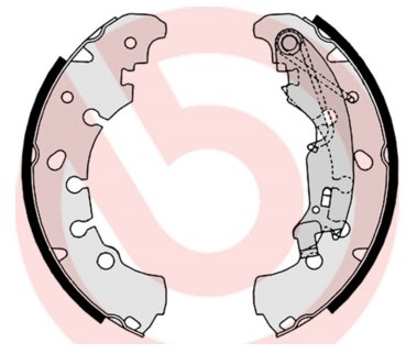 BREMBO Szczki hamulcowe - komplet S 23 530