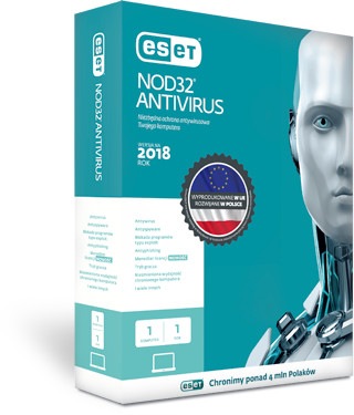 Eset NOD32 Antivirus Licencja na 1 rok 1 stanowisko