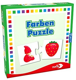 Noris Spiele 608985664 - puzzle do kolorów, gry podróżne i upominkowe