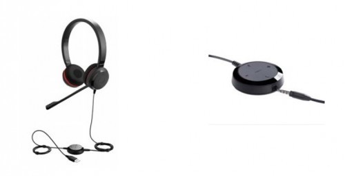 Jabra EVOLVE 30 II UC Stereo USB Headband, Noise cancelling, USB and 3.5 connectivity, with mute-button and volume control on the cord, with leather e 5399-829-309