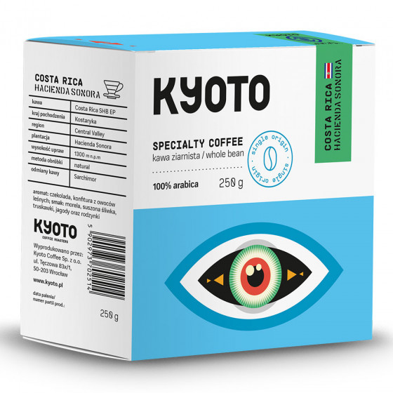 Kyoto Coffee Roasters Kawa ziarnista Kyoto Coffee Roasters Costa Rica Hacienda Sonora , 250g Costa Rica Hacienda Sonora 250g