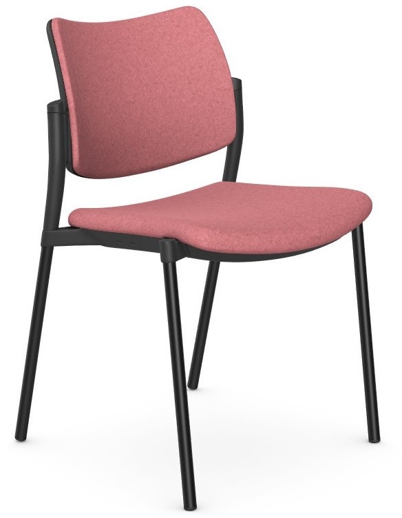 Intarseating Krzesło tapicerowane TIM czarny stelaż KB-TIM-BT-101-01