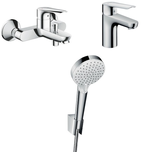 Hansgrohe Zestaw wannowy Logis E chrom 52057015