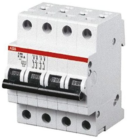 ABB Stotz S & J wyłącznik automatyczny bezpiecznik S204-C63 6 KA 63 A C system Pro 4P M Compact wyłącznik nadmiarowo-prądowy 4016779551113 S204-C63