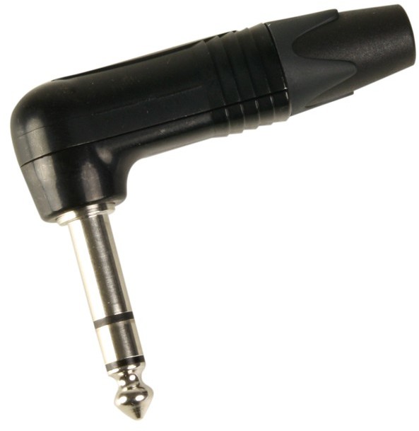 Neutrik Neutrik NP3RX-BAG - 6.3 mm Angled Jack Plug 3 Pin Stereo male, black