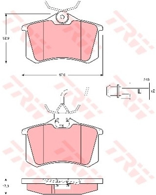 TRW KFZ Ausruestung GmbH) KFZ Ausruestung GmbH) GDB1417 GDB1417