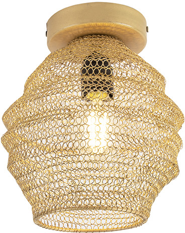 QAZQA Orientalna lampa sufitowa złota - Nidum Bene 98466