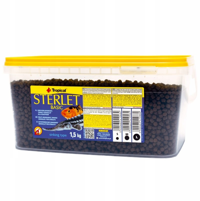 Tropical Sterlet Basic M pokarm dla jesiotrów 3l